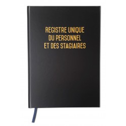 Registre unique du personnel + Registre des stagiaires Version 2018 - 100 pages - Qualité premium
