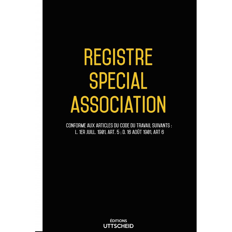Registre spécial de l'association