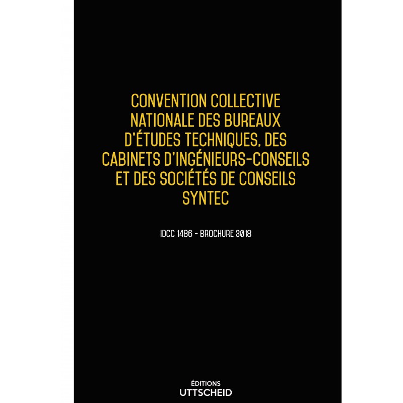 Convention collective des bureaux d'études techniques, des cabinets d'ingénieurs et des sociétés de conseils SYNTEC DEC 2017