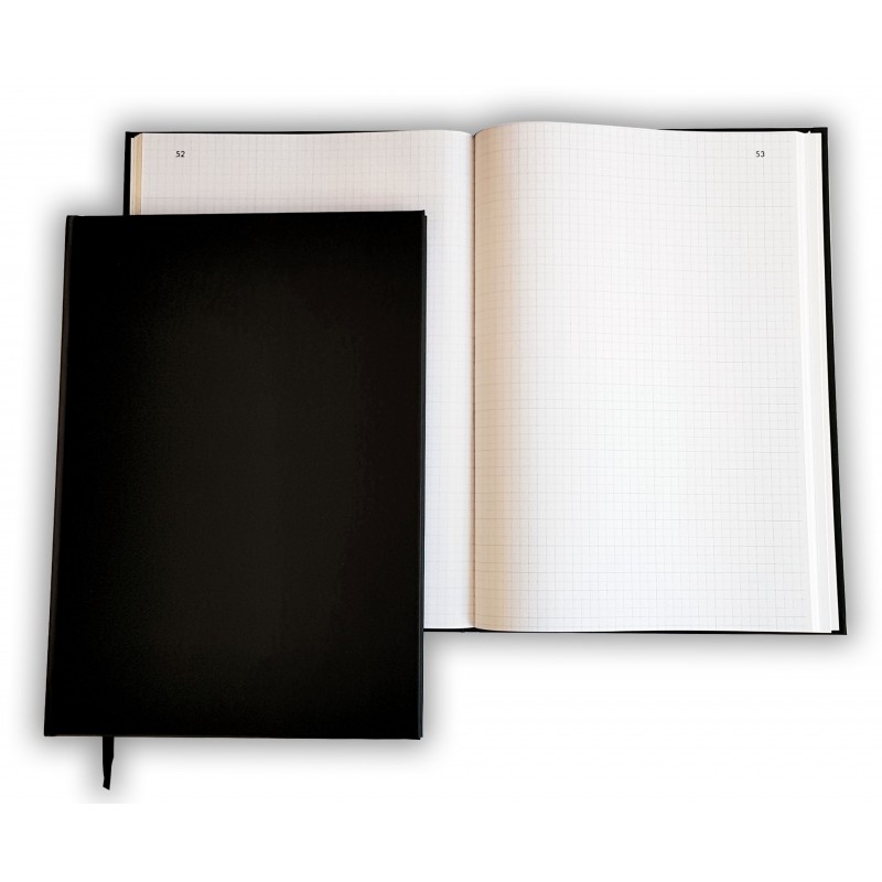 Livre d'Or Format A4 paysage - 100 pages - Couverture noire mate - Lettres d'orées - Qualité Premium