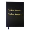 Livre d'Or texte personnalisé 1 ligne - Anniversaire, souvenir, cadeau -  Lettres chromées ou dorées -100 pages - Qualité premiu