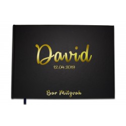 Personalized Wedding Guestbook - Chrome or gold letters -100 pages - Premium quality - Uttscheid