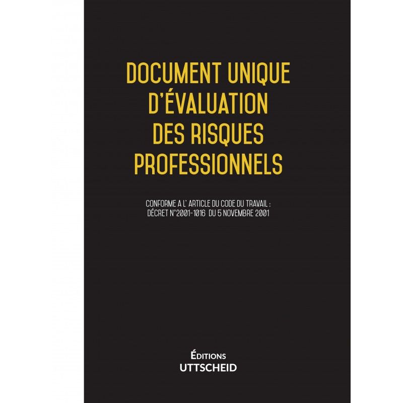 Document unique d'évaluation des risques professionnels métier : Quincailler - Quincaillerie - Version 2020