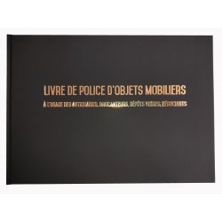 Registre spécial Antiquaire, Brocanteur - Livre de police d'objets mobiliers - Registre de brocante 2019 …