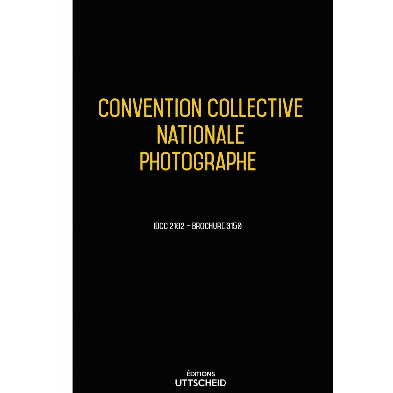 Convention collective nationale Photographe - 