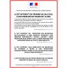 ALCOOL - PROTECTION DES MINEURS ET RÉPRESSION DE L'IVRESSE - Consommation sur place - Autocollant waterproof - L.148 x H.210