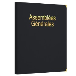 Classeur Registre Assemblées Générales avec Recharge 100 feuillets foliotés