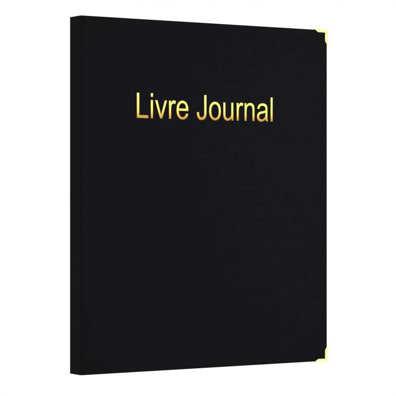 Registre - Livre Journal en simili cuir avec Recharge 100 feuillets unis et numérotés