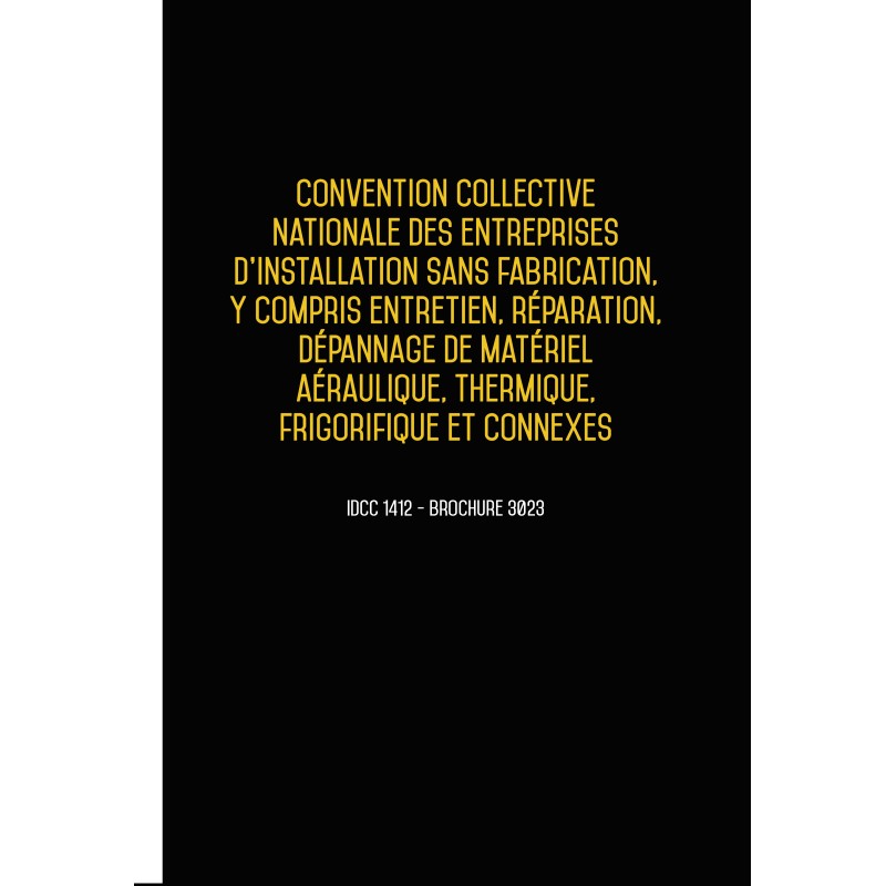 Convention collective nationale Aérolique - 25/09/2023 dernière mise à jour