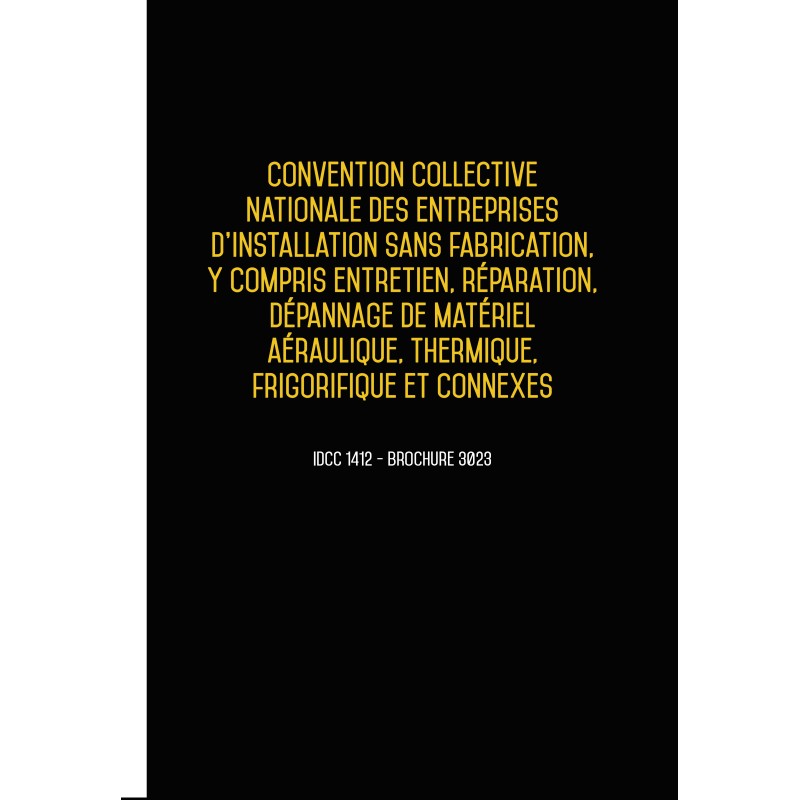 Convention collective nationale Aérolique 2024 - Brochure 3023 + grille de Salaire