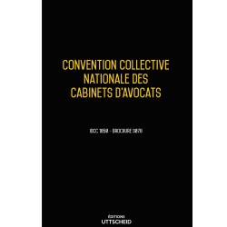 Convention collective nationale Cabinets Avocats - 25/09/2023 dernière mise à jour