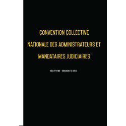 Convention collective nationale Mandataire Judiciaire - 
