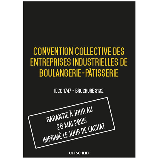 Convention collective des détaillants fabricants de la confiserie, chocolaterie... - Brochure 3224 IDCC 1286 + grille de Salaire - UTTSCHEID