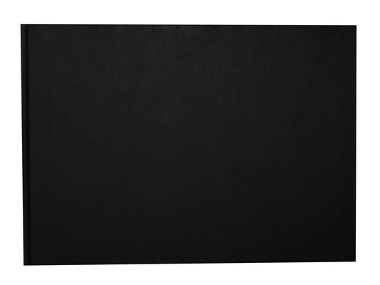UTTSCHEID Carnet Album Noir A4 avec Pages Blanches numérotées Format Paysage