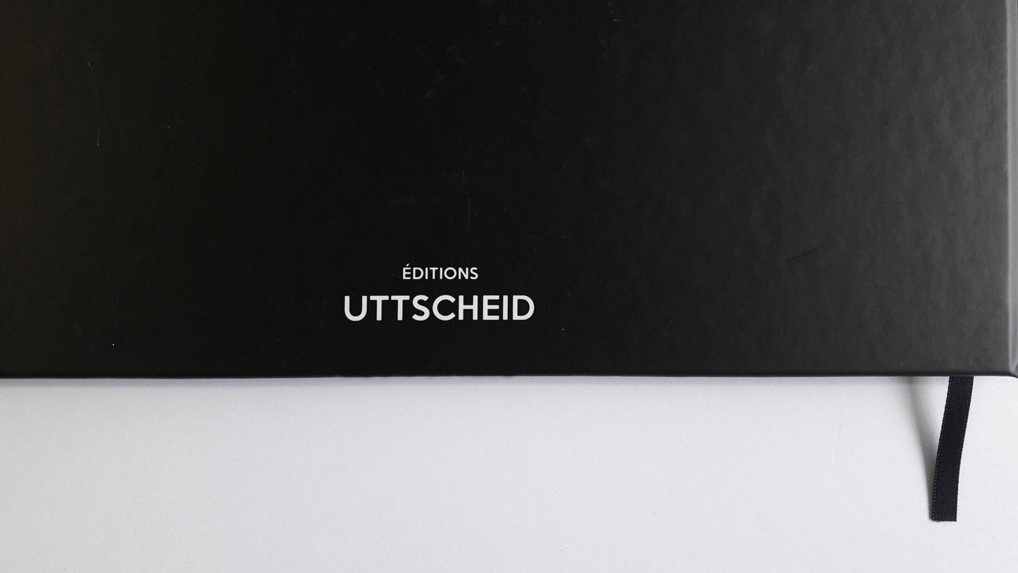 UTTSCHEID Livre d'or Orange - 20 Ans - Anniversaire, Souvenirs - Paysage - Couverture Mate, Lettres chromées -100 Pages - Qualité Premium