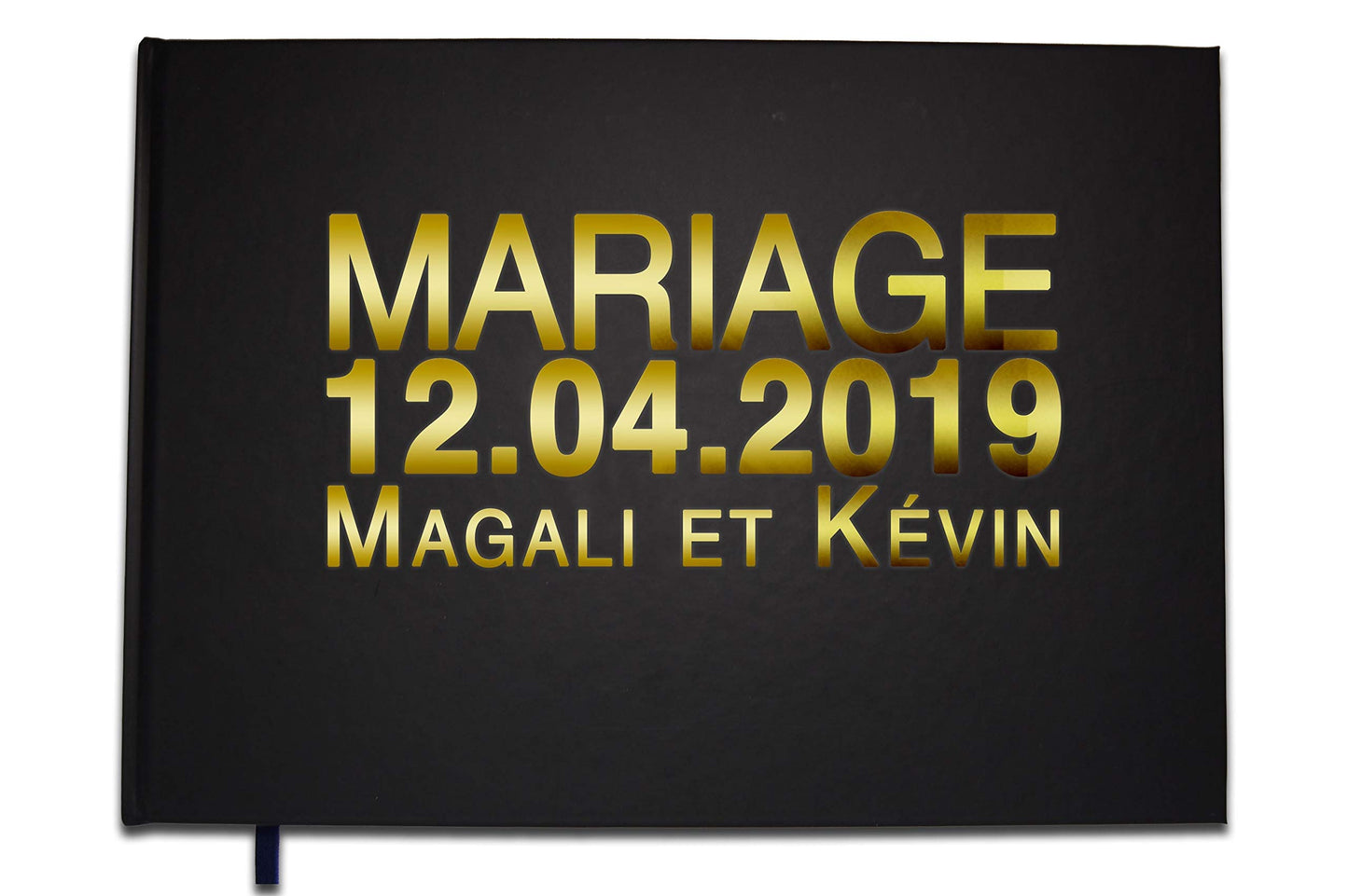 UTTSCHEID Livre d'or Mariage Personnalisé - Lettres chromées ou dorées -100 Pages - Qualité Premium