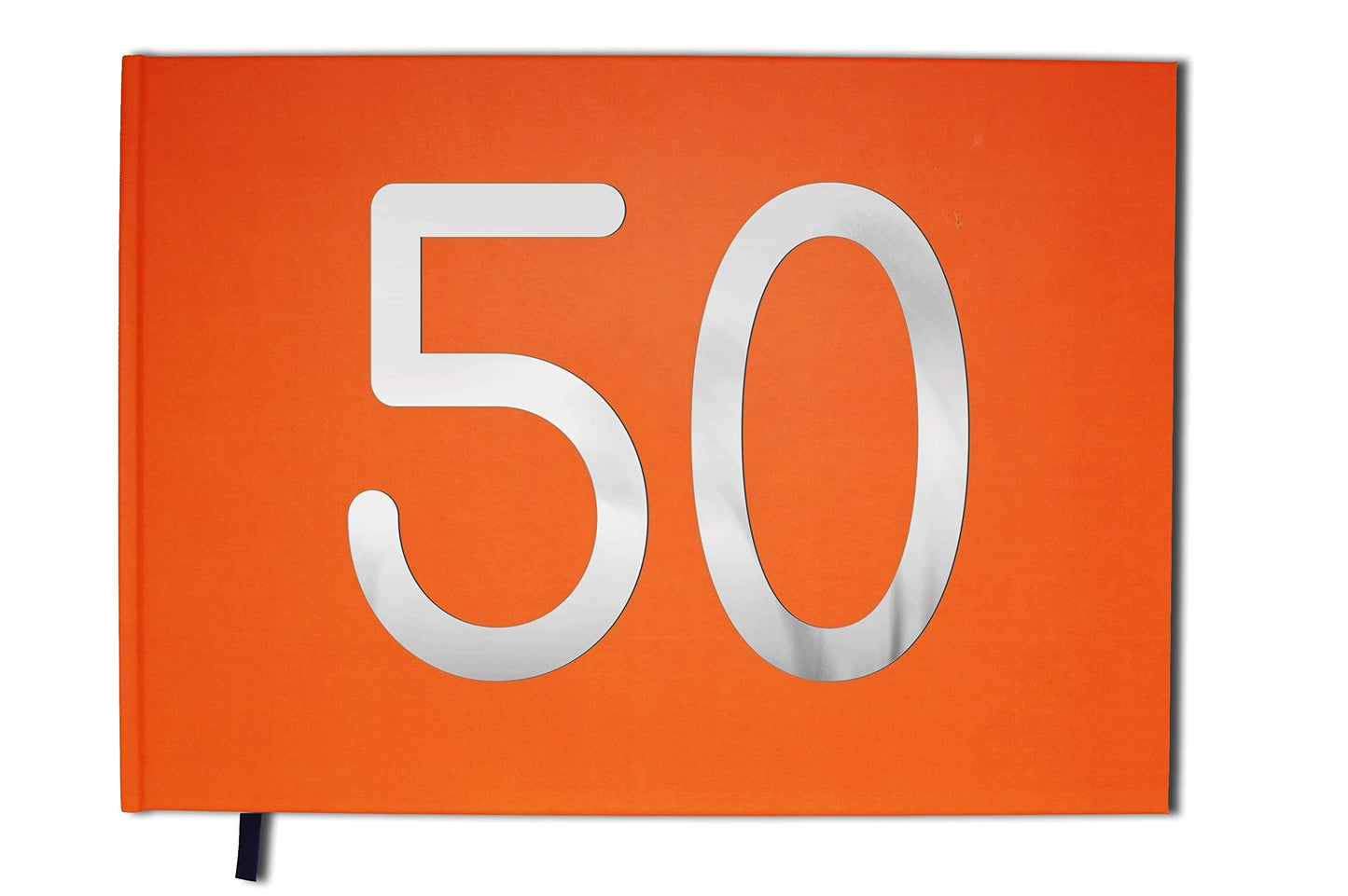UTTSCHEID Livre d'or 50 Ans - Anniversaire Souvenirs - Paysage - Couverture Mate Lettres chromées -100 Pages - Qualité Premium Orange Corail