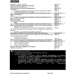 Registre de sécurité incendie ERP de type M 