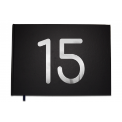Livre d'or 15 ans - Anniversaire, Mariage, Retraite -  Lettres chromées -100 pages - Qualité premium - Uttscheid