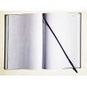 Registre folioté numéroté Vertical 32 x 25 cm - 100 pages - Couverture noire - Quadrillé - Petits carreaux - Qualité Premium